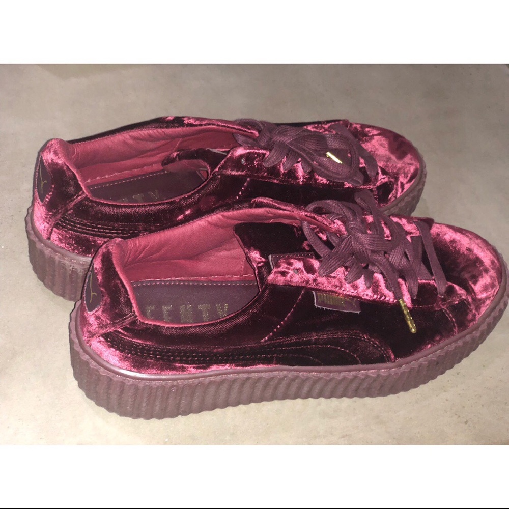 FENTY x PUMA Velvet Creeper in Maroon